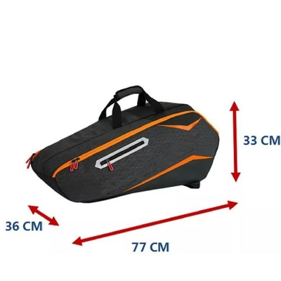 کیف های ورزشی سفارشی 90 لیتری کیف های راکت تنیس ضد آب با محفظه کفش