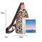 کیف سینه با طرح پلنگی زنانه با لوگوی سفارشی کیف کراس بادی در فضای باز