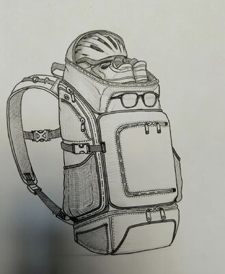 کوله ورزشی در فضای باز با پارچه های تنفسی و 5 قسمت بزرگ برای پیاده روی و کمپینگ