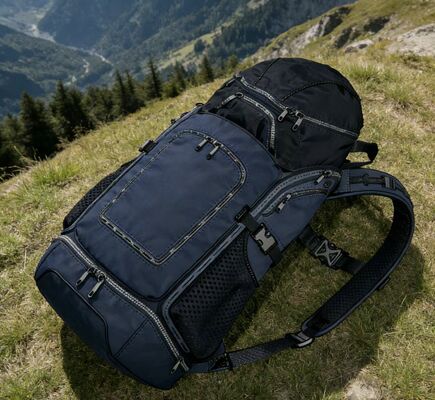 5 کمربند کیف ورزشی در فضای باز با پانل پشت میش برای تنفس پذیری - کوله پشتی سبک برای ورزشگاه برای سفر و پیاده روی