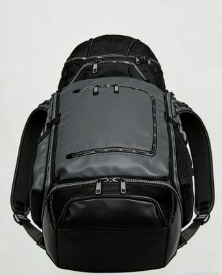 کیسه ورزشی بیرونی با رنگ سفارشی با پلی استر مقاوم در برابر آب و پنل پشت میش برای تنفس